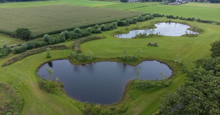 luchtfoto voor camping achtergrond
